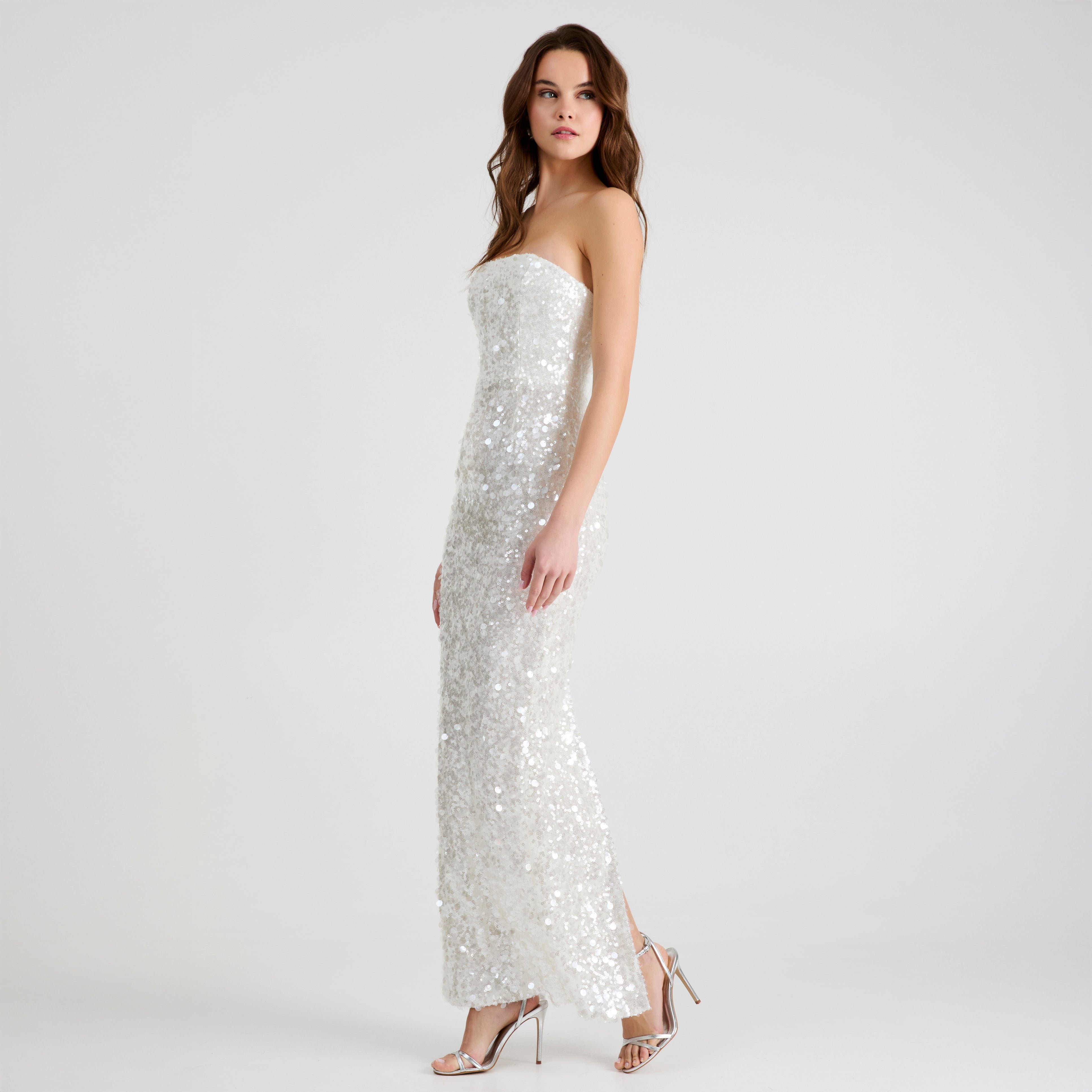 serena sequin mesh mermaid dress Serena Sequin Mesh Mermaid Dress