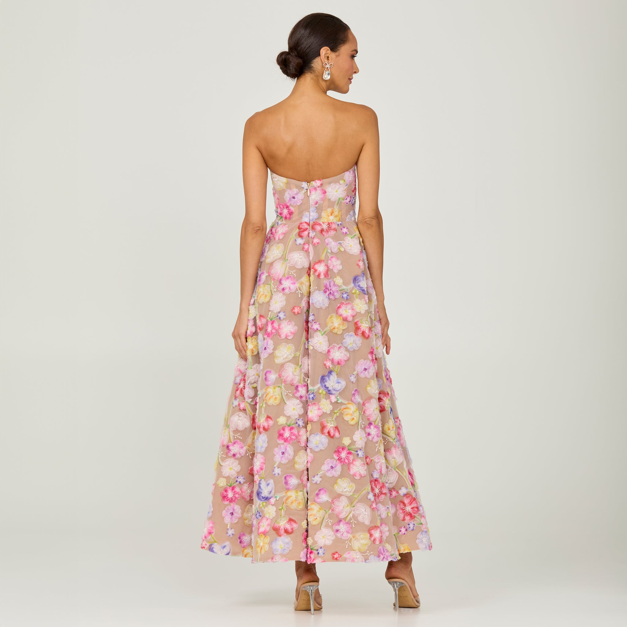 Anthropologie ★ Helsi Vivi Strapless Beaded Midi Dress Helsi Vivi Strapless Beaded Fit & Flare Midi Dress