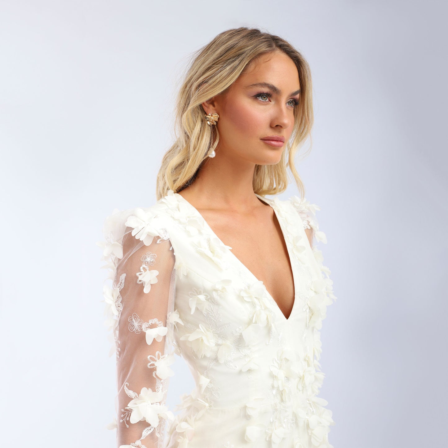 fitted lace wedding dress BLAIR – Helsi