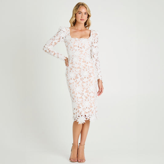 helsi tessa long-sleeve appliqu a-line maxi dress Tiered XSLength from Shoulder Shop All tagged "Long