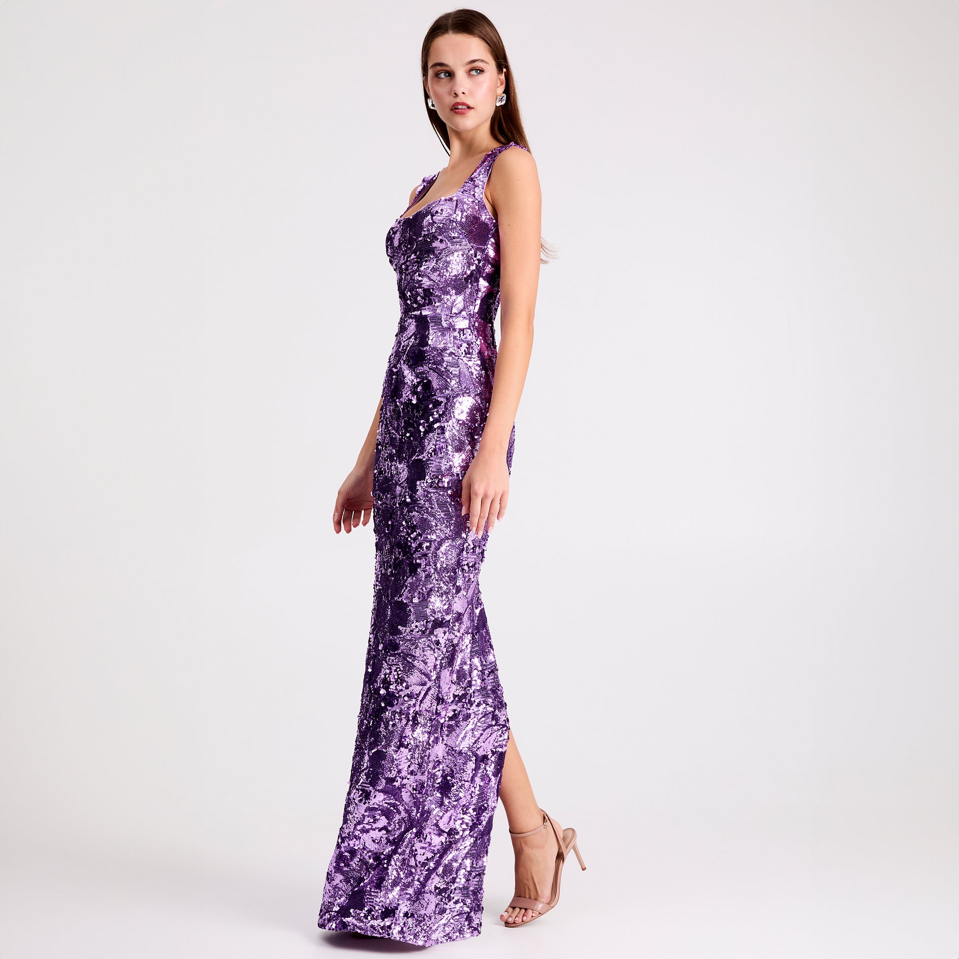 purple iris dress Purple Midi Dress | Inspired Versatility